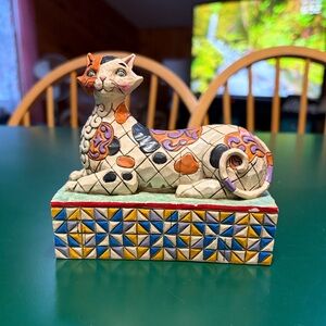 Jim Shore Heartwood Creek 2005 “Calliope” Hand-Painted Cat Figurine